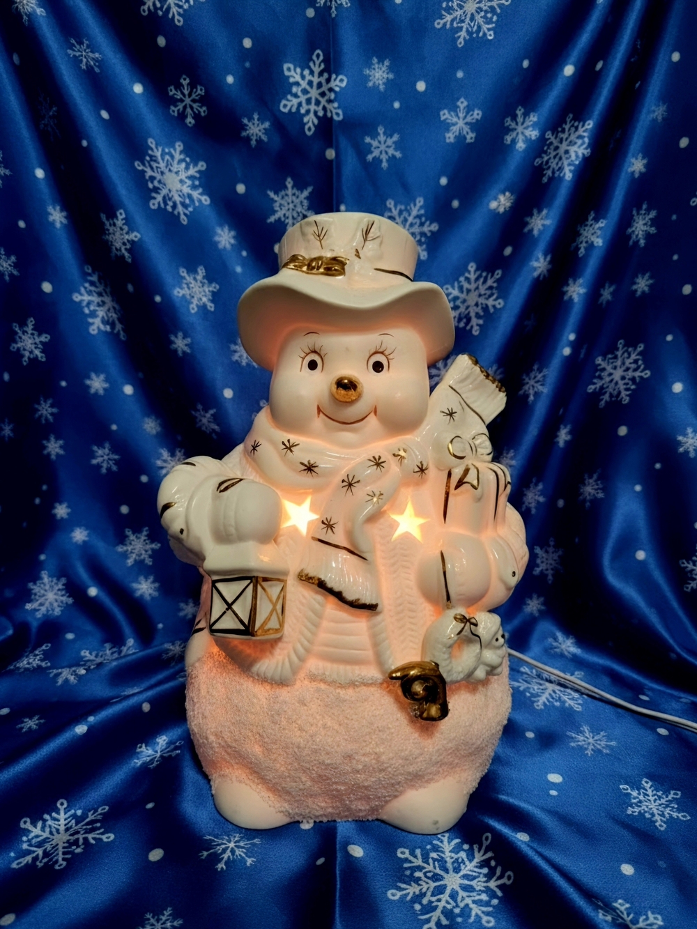 Vintage Kirkland's Classic Holiday Traditions Holiday Night Light 9.5" Tall Work